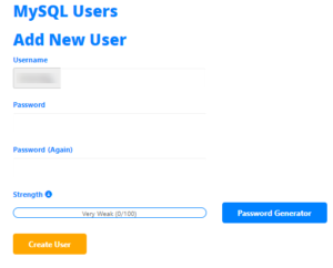 add new mysql user